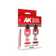   AK Interactive SUPERNOVA RED & DIRTY RED DUAL EXO Set 5 (AK1547)