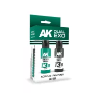   AK Interactive GALAXY GREEN & CHAOS GREEN DUAL EXO Set 13 (AK1557)