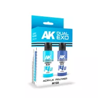   AK Interactive URANUS BLUE & COBALT BLUE DUAL EXO Set 14 (AK1558)