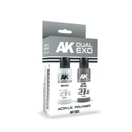 AK Interactive SILVER & GUN METAL DUAL EXO Set 21 (AK1565)