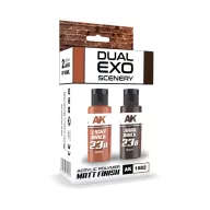   AK Interactive LIGHT BRICK & DARK BRICK DUAL EXO Set 23 (AK1582)