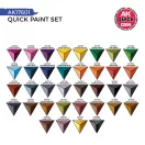 AK Interactive QUICK PAINT SET - 36 QUICK GEN COLORS (+2 FREE BRUSHES) (AK17601)