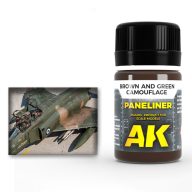   AK Interactive Paneliner for brown and green camouflage 35ml (AK2071)