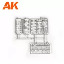 AK Interactive PZKPFWIV AUSFD AFRIKA KORPS +5 FIGURES GERMAN TANK CREW AFRIKA KORPS 1/35 1:35 (AK35504-B)