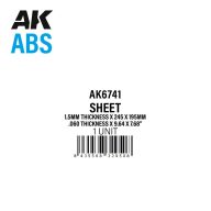   AK Interactive 15mm thickness x 245 x 195mm - ABS SHEET (AK6741)
