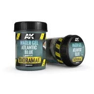   AK Interactive WATER GEL ATLANTIC BLUE - 250ml (Acrylic) (AK8003)