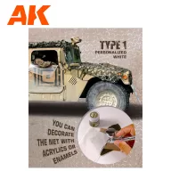   AK Interactive REGULAR CAMOUFLAGE NET Type 1 PERSONALIZED WHITE (AK8061)