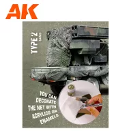 AK Interactive REGULAR CAMOUFLAGE NET Type 2 BROWN (AK8062)