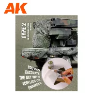   AK Interactive REGULAR CAMOUFLAGE NETType 2 PERSONALIZED WHITE (AK8063)