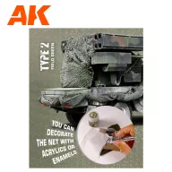   AK Interactive REGULAR CAMOUFLAGE NET Type 2 FIELD GREEN (AK8067)