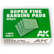   AK Interactive Super Fine Sanding Pads 800 grit4 units (AK9019)