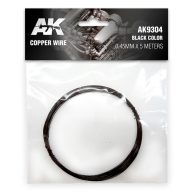   AK Interactive Copper Wire 045mm x 5 meters BLACK COLOR (AK9304)