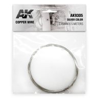   AK Interactive Copper Wire 045mm x 5 meters SILVER COLOR (AK9305)