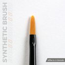 AK Interactive AK SYNTHETIC BRUSH - FILBERT 2 (AKB014)