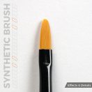 AK Interactive AK SYNTHETIC BRUSH - FILBERT 4 (AKB015)