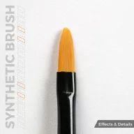 AK Interactive AK SYNTHETIC BRUSH - FILBERT 4 (AKB015)