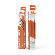 AK Interactive BASIC BRUSHES SET (3 brushes) (AKB104)