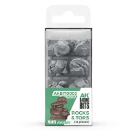   AK Interactive ROCKS & TORS - BASING BITS 12 pieces (AKBIT0003)
