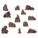AK Interactive ROCKS & TORS - BASING BITS 12 pieces (AKBIT0003)