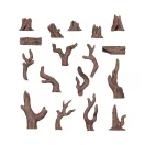 AK Interactive DEAD TREE BASING - BASING BITS 17 pieces (AKBIT0006)