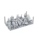 AK Interactive VILLAGE RUINS - BASING BITS 12 pieces (AKBIT0012)