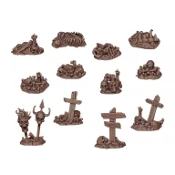   AK Interactive BONES REMAINS - BASING BITS 12 pieces (AKBIT0014)