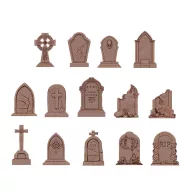   AK Interactive TUMBSTONES - BASING BITS 14 pieces (AKBIT0021)