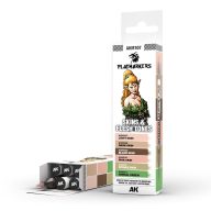   AK Interactive PLAYMARKERS SET - SKIN & FLESH TONES (6 ref.) (AKM107)