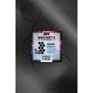 AK Interactive ROUND/REDONDO 60 Ø - 10 unid (AKMAGNET012)