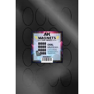 AK Interactive OVAL 60 X 35 - 16 unid (AKMAGNET017)