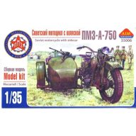   AIM -Fan Modell PMZ-A-750 Soviet motorcycle with sidecar 1:35 (AIM35006)