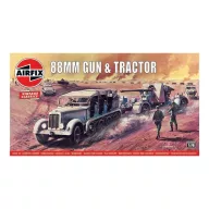   Airfix 88mm Flak Gun & Tractor, Vintage Classic 1:76 (A02303V)