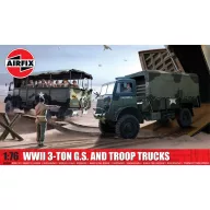   Airfix WWII 3-ton 4x4 General Service & Troop Trucks 1:76 (A03306A)