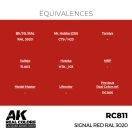 AK Interactive Signal Red RAL 3020 Real Color 17 ml (RC811)