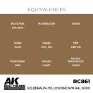 AK Interactive Gelbbraun-Yellow Brown RAL 8000 Real Color 17 ml (RC861)