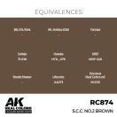 AK Interactive SCC No2 Brown Real Color 17 ml (RC874)