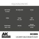 AK Interactive US Army Helo Drab FS 34031 Real Color 17 ml (RC899)