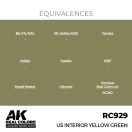 AK Interactive US Interior Yellow Green Real Color 17 ml (RC929)