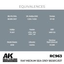 AK Interactive RAF Medium Sea Grey BS381C/637 Real Color 17 ml (RC963)