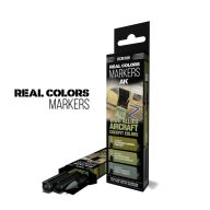   AK Interactive WWII ALLIED AIRCRAFT COCKPIT COLORS - SET 3 REAL COLORS MARKERS (RCM109)
