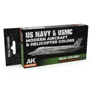   AK Interactive US Navy&USMC Modern Aircraft&Helicopter Colors SET (RCS116)
