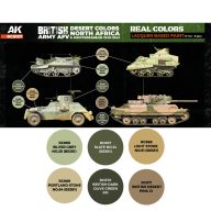   AK Interactive British Army AFV Desert Colors North Africa and Mediterranean 1940-1943 SET (RCS127)