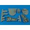 Aires F8F-1 Bearcat wheel bay Für Trumpeter Bausatz 1:32 (2073)