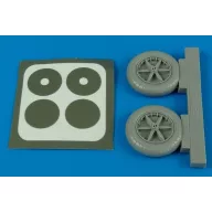 Aires Bf 109E wheels Für Eduard Bausatz 1:32 (2090)