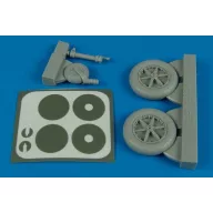 Aires Bf 109F wheels & masks for Trumpeter 1:32 (2138)