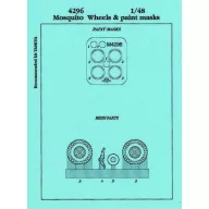   Aires Mosquito wheels & paint masks for Tamiya Räder für Tamiya Bausatz 1:48 (4296)
