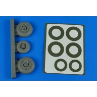   Aires B-26K Invader wheels & paint masks - late - Diamond Pattern 1:48 (4873)