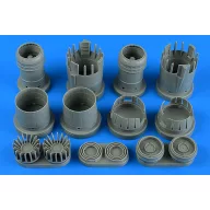 Aires SR-71A Blackbird exhaust nozzles - closed 1:48 (4902)