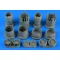 Aires SR-71A Blackbird exhaust nozzles - closed 1:48 (4902)