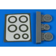 Aires MiG-17 wheels & paint masks 1:48 (4906)